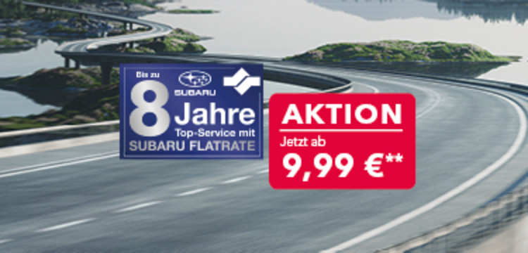: Subaru Flatrate ab 9,99 € monatlich.**